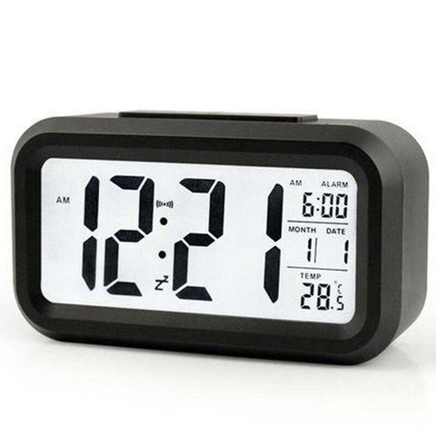 Silent Bedside Alarm Clock LED Digital Clock USB