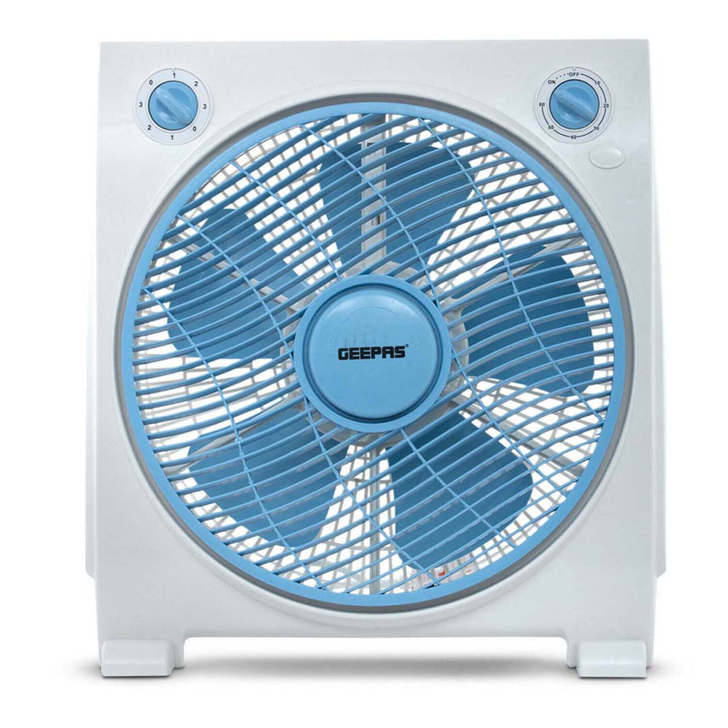 Geepas 12" Floor Table Desk Fan Cooling Air Circulator With Timer