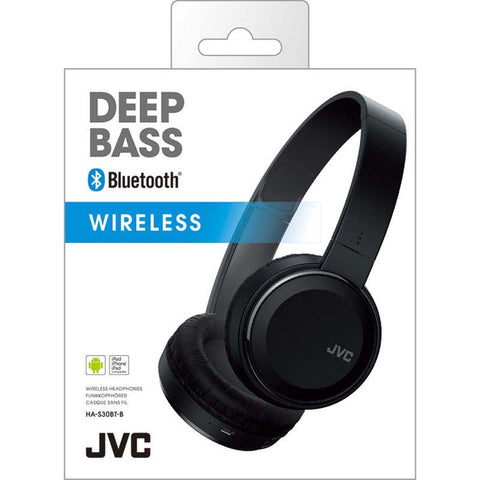 JVC HA-S30BT Foldable Wireless Bluetooth On Ear Headphones Deep Bass