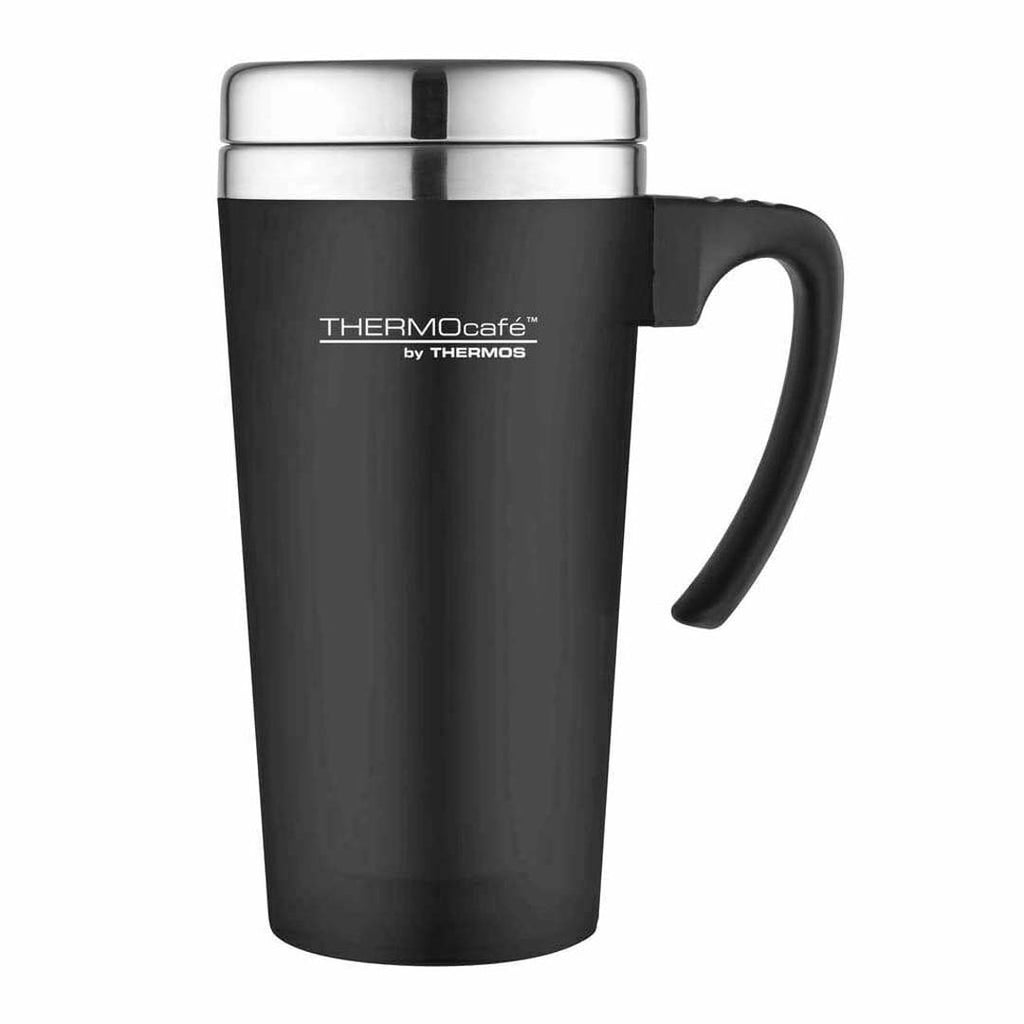 Thermos ThermoCafe Soft Touch Travel Mug Black 420ml